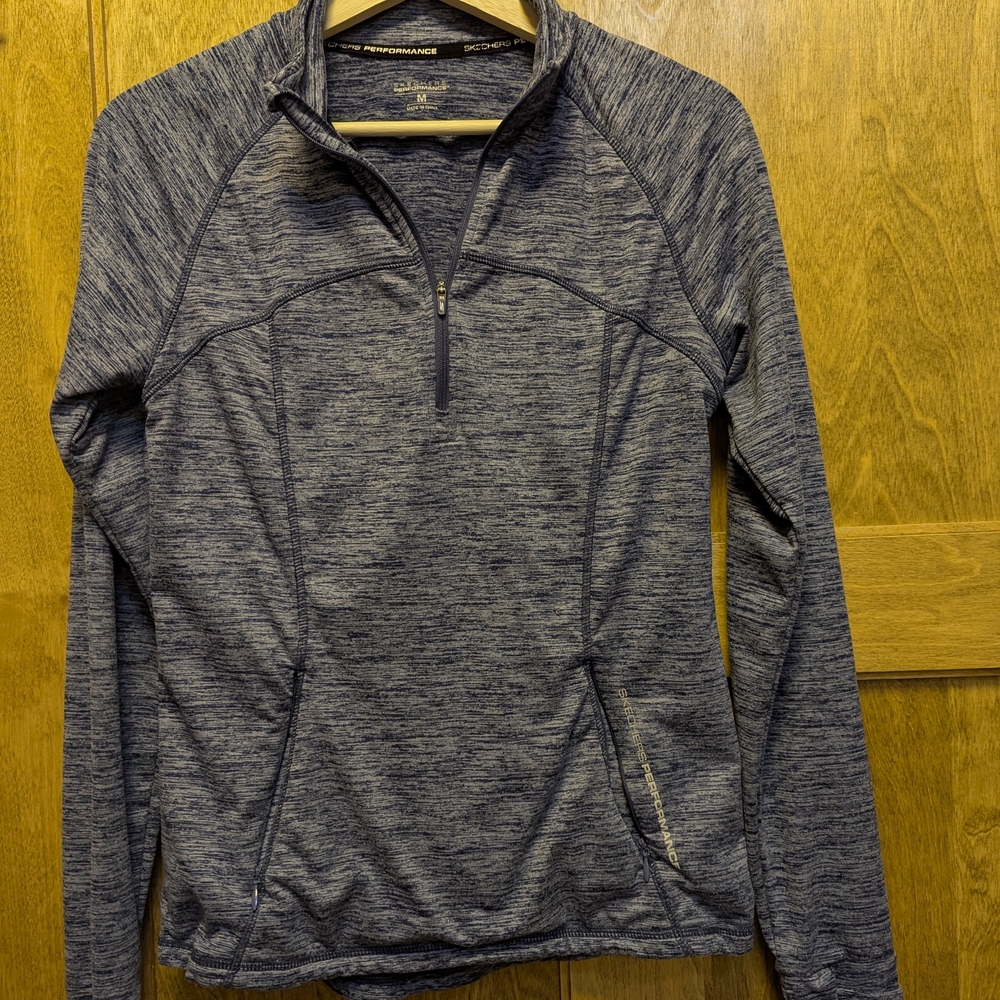 Skechers Women's Blue Heathered Sweatshirt